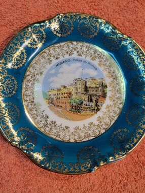 Monaco Palais du Prince Limoges Decorative Plate